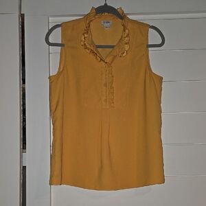 J.Crew Women's Yellow Sleeveless Top